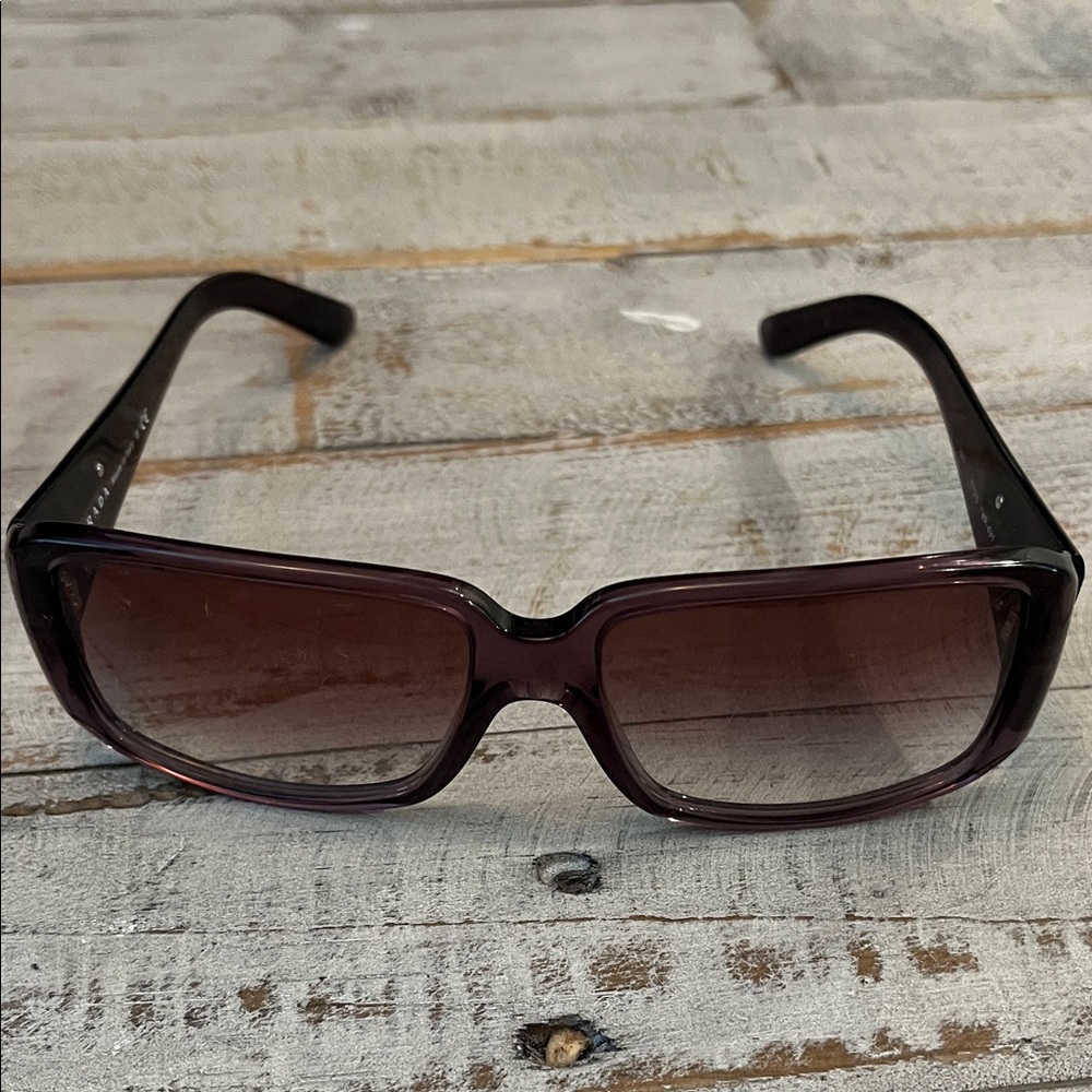 Prada Purple Gradient Rectangular Sunglasses